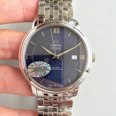 OMEGA Best Edition with 9015 Movement Dark Blue Polish Stainless Steel Watch Band 39.5mm Watch